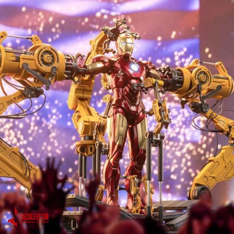 اکشن فیگور آیرون من | iron man | مارک 4 از برند Zd toys — تصویر ۳