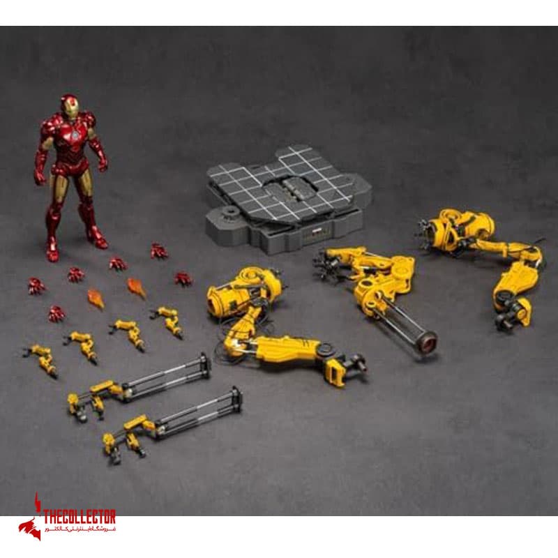 اکشن فیگور آیرون من | iron man | مارک 4 از برند Zd toys — تصویر ۶