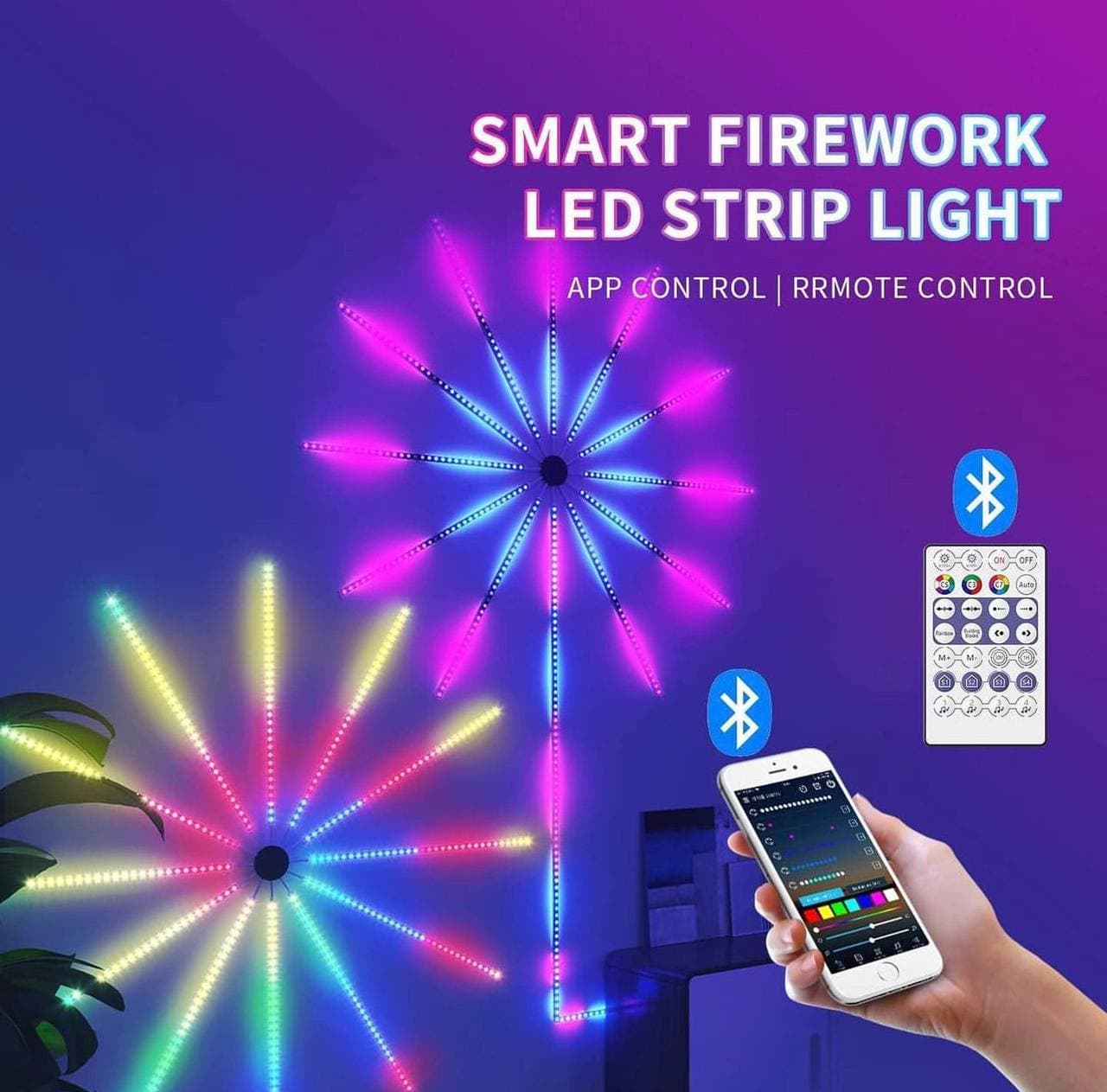 ریسه LED فشفشه ای هوشمند بلوتوثی