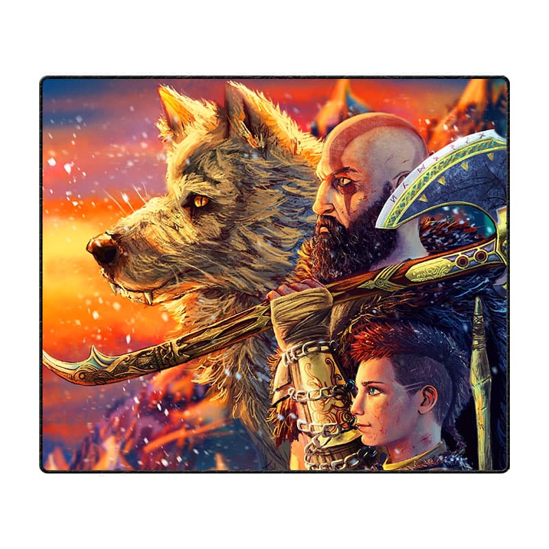 ماوس پد گیمینگ طرح God Of War سایز 20*24 CM — تصویر ۷
