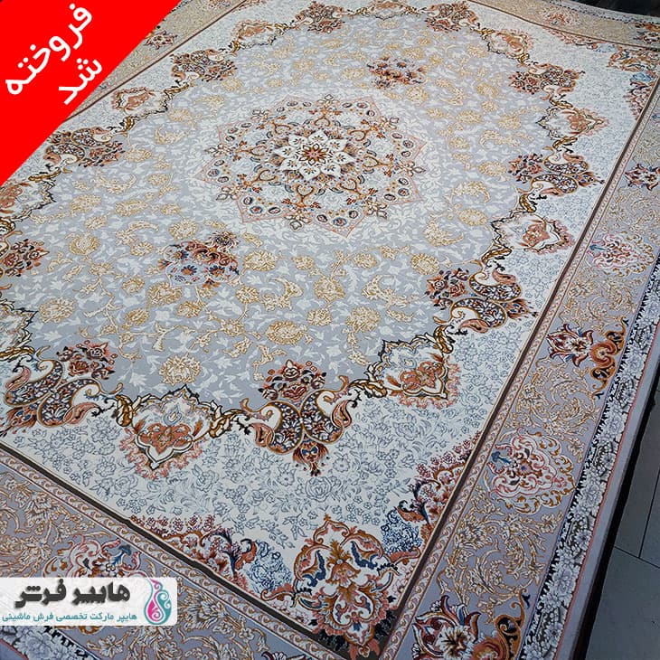 فرش ارزان طرح لچک و ترنج کد 1019