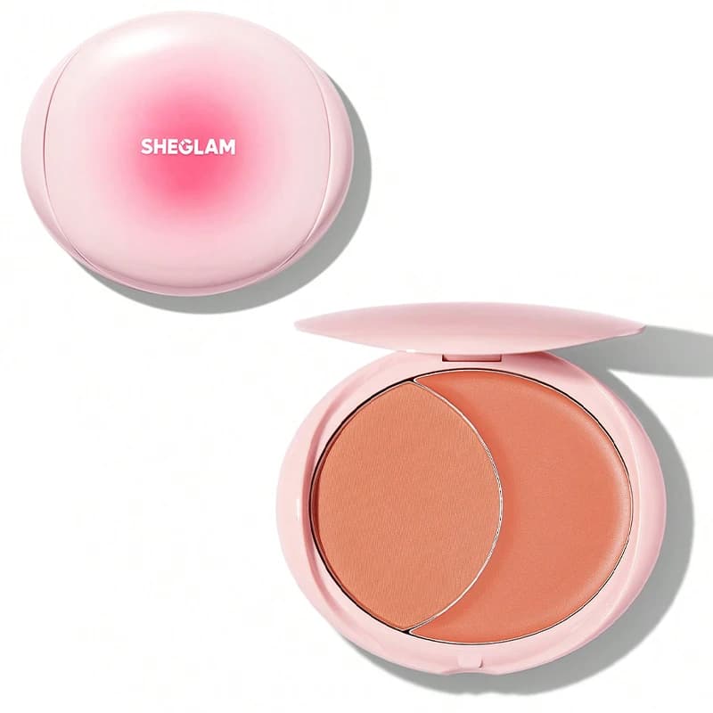 رژگونه دوقلو شیگلم رنگ Sheglam Peach Juice — تصویر ۲