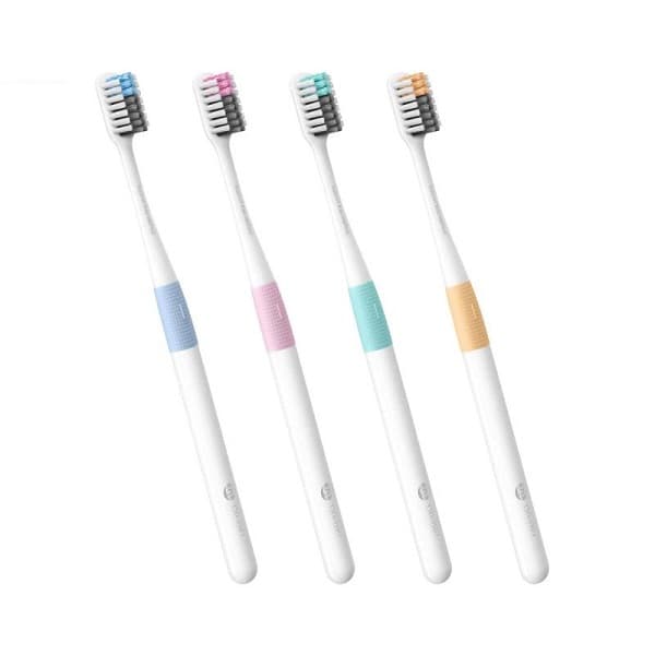 مسواک شیائومی Xiaomi Dr.Bei Bass Toothbrush پک 4 عددی همراه با یک عدد جا مسواکی