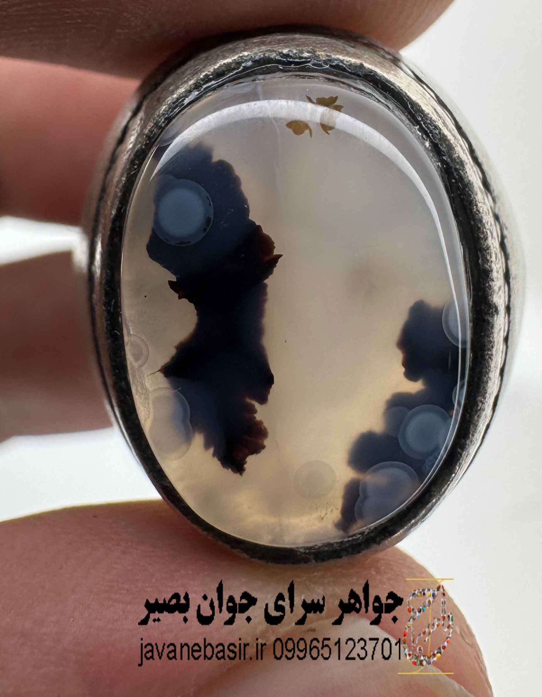 انگشتر عقیق شجر کلکسیونی | غلبه بر ترس و تقویت اعصاب