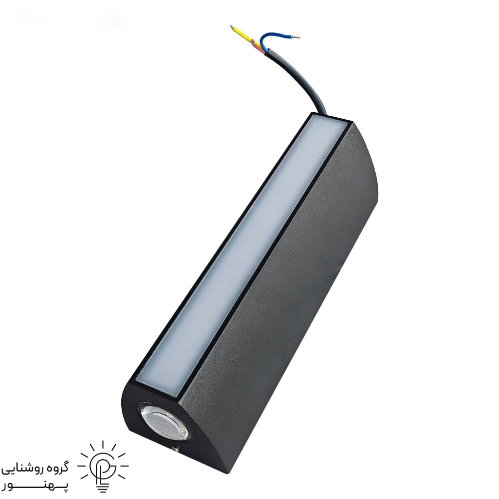 چراغ دکوراتیو دیواری دو طرفه نور COB وسط SMD توان 10W جنس بدنه الومینیوم کد 5176 — تصویر ۶