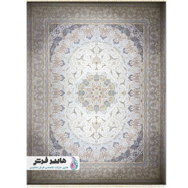 فرش ساتراپی طرح مهرگان کرم
