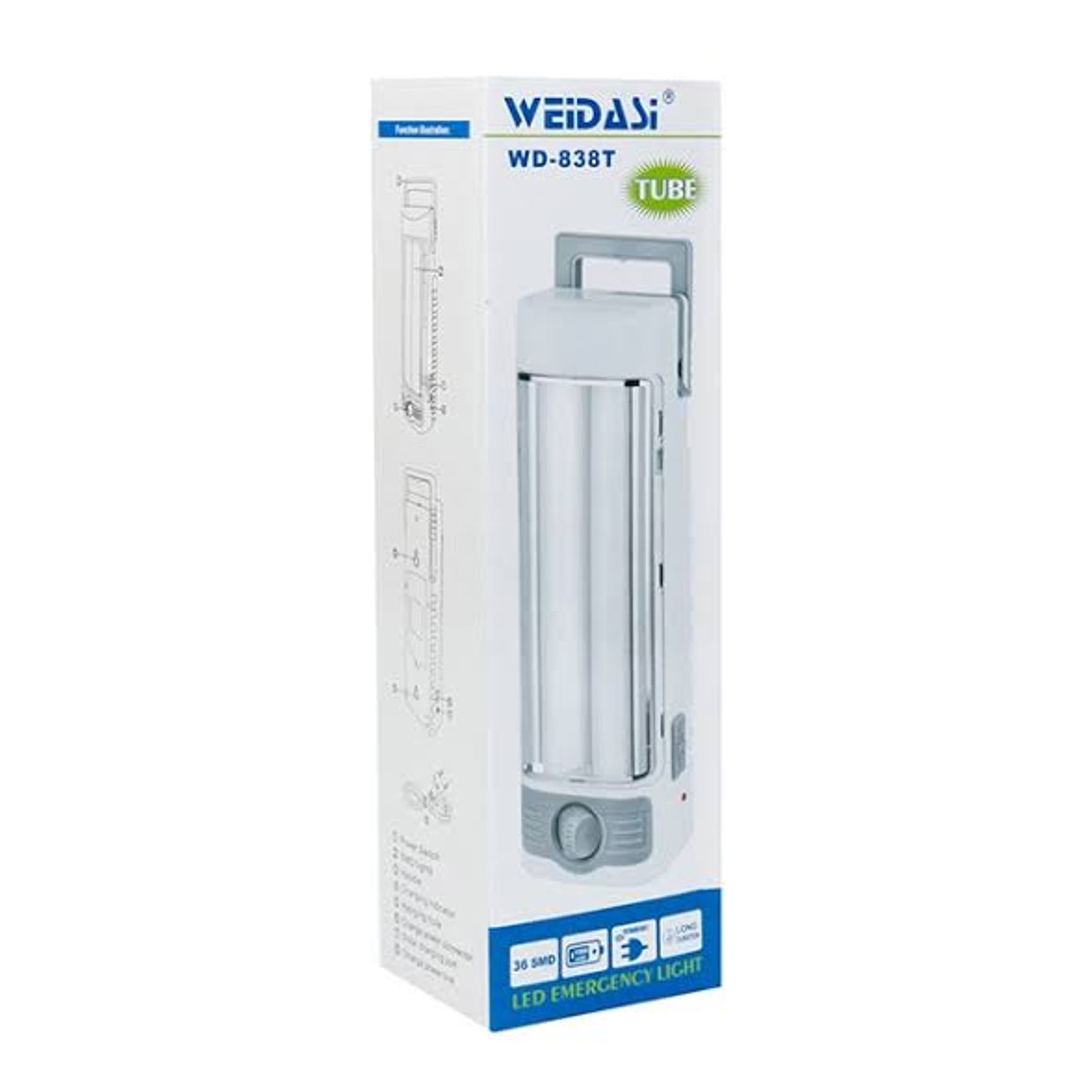 چراغ اضطراری ویداسی مدل WD-838T — تصویر ۴