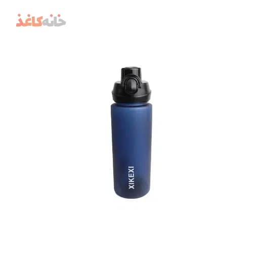 قمقمه اسپرت نی دار کد 8010 طرح سرمه ای