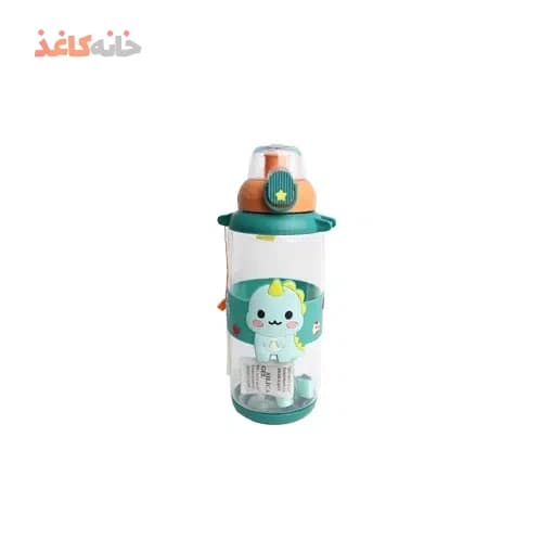 قمقمه دور سیلسکونی خارجی کد 8002 طرح جوجه دایناسور — تصویر ۲