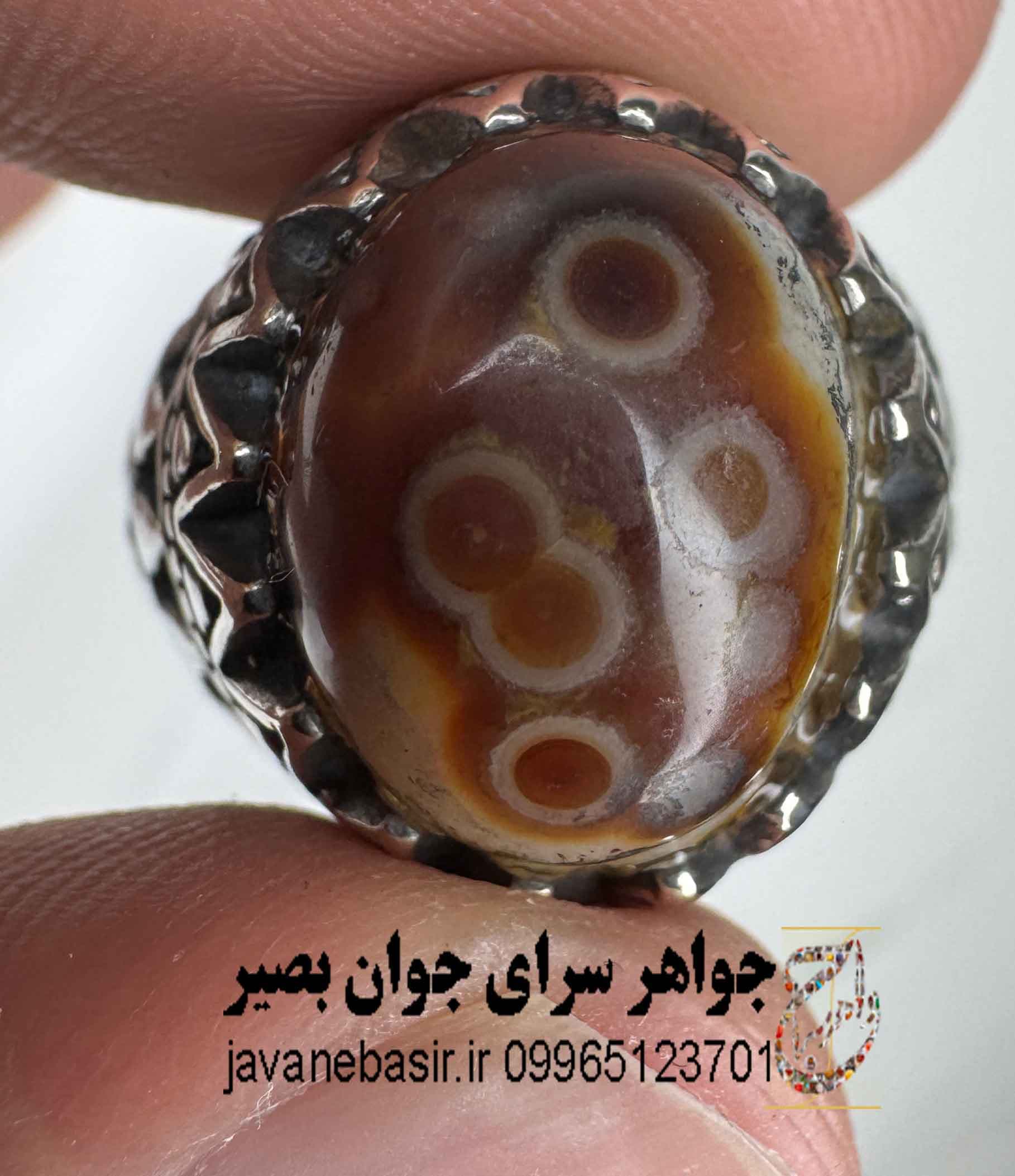 انگشتر عقیق مصور اصل مدل راز کائنات