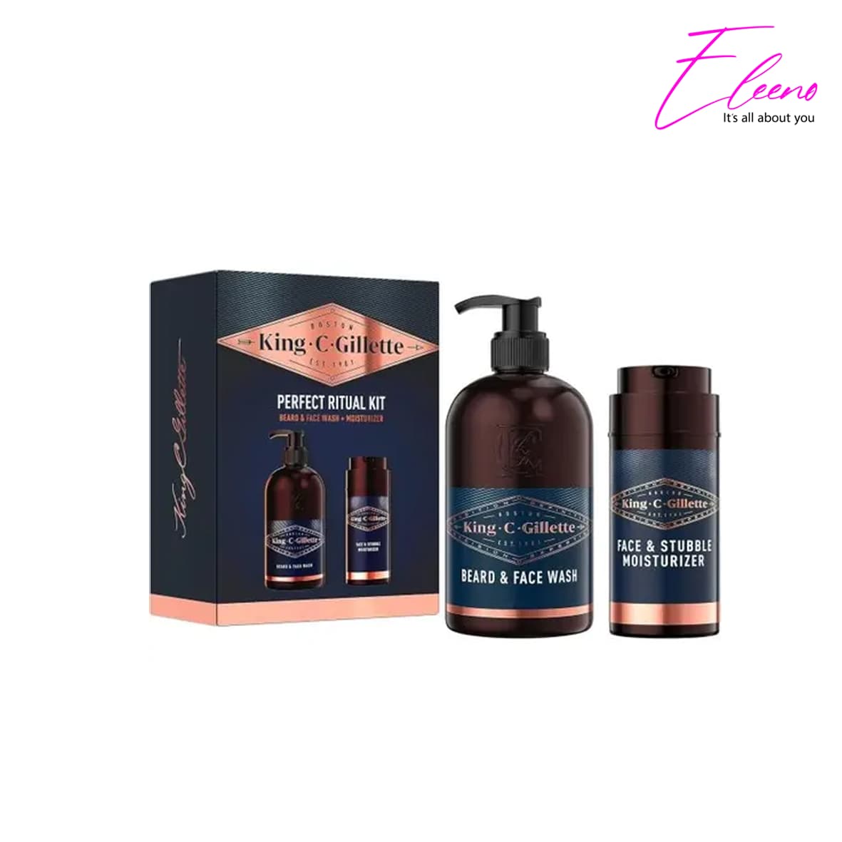 پک بهداشتی صورت مردانه کینگ سی ژیلت Gillette King C Prefect Ritual Kit