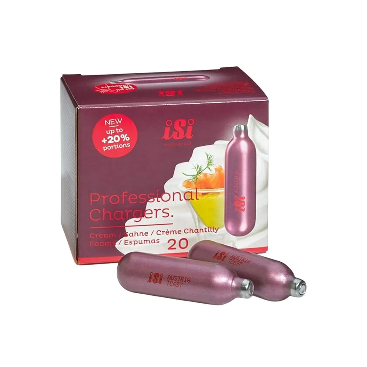 کپسول شارژ دستگاه خامه ساز ISI بسته 10 عددی