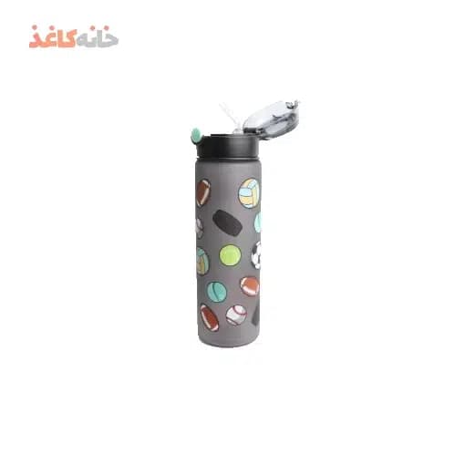 قمقمه نی دار خارجی بدنه مات ورزشی — تصویر ۳