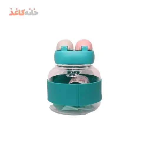 قمقمه دوحالته خارجی کد 8005 طرح خرس سبز — تصویر ۳