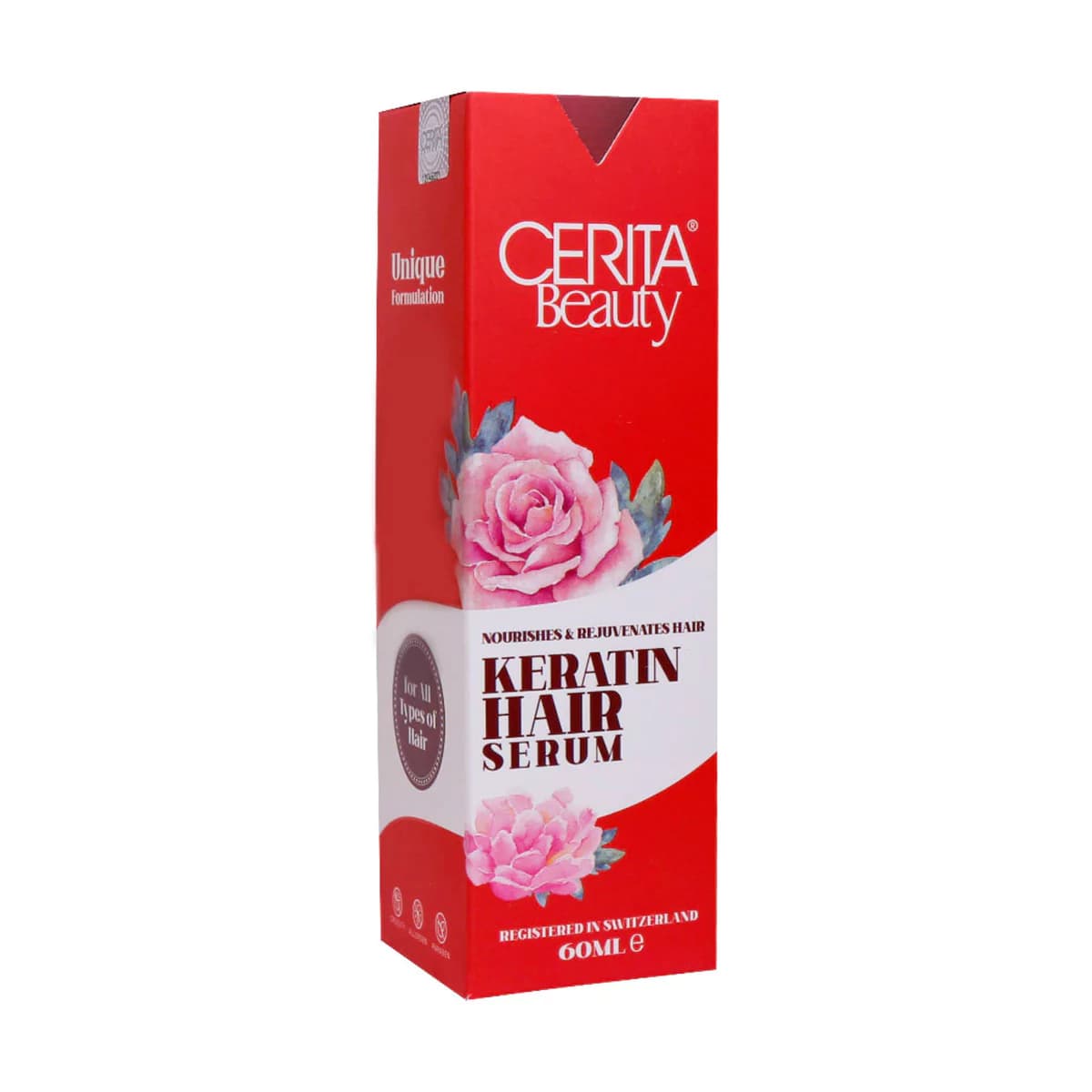 سرم ترمیم کننده تار مو حاوی ویتامین E و کراتین سریتا مناسب برای انواع مو_ Cerita Ceratin Hair Serum For All Hair_ سریتا — تصویر ۲