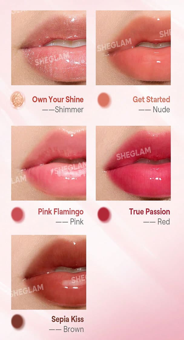برق لب شیگلم مدل پلامپینگ سرنگی Sheglam Shine Plumping Lip Gloss — تصویر ۳
