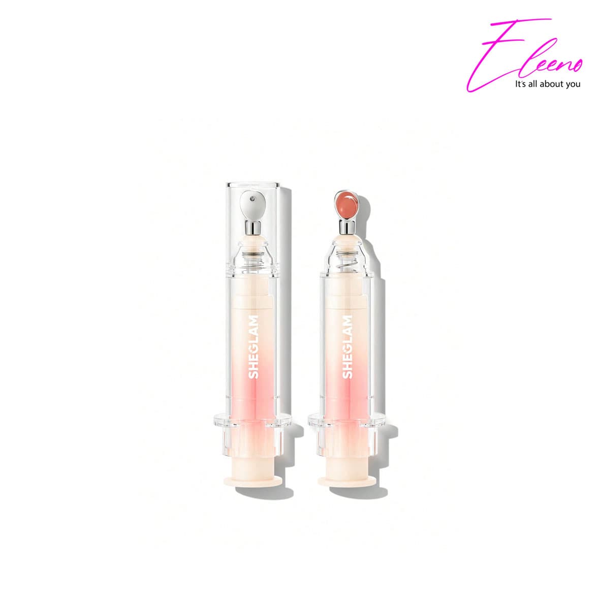 برق لب شیگلم مدل پلامپینگ سرنگی Sheglam Shine Plumping Lip Gloss