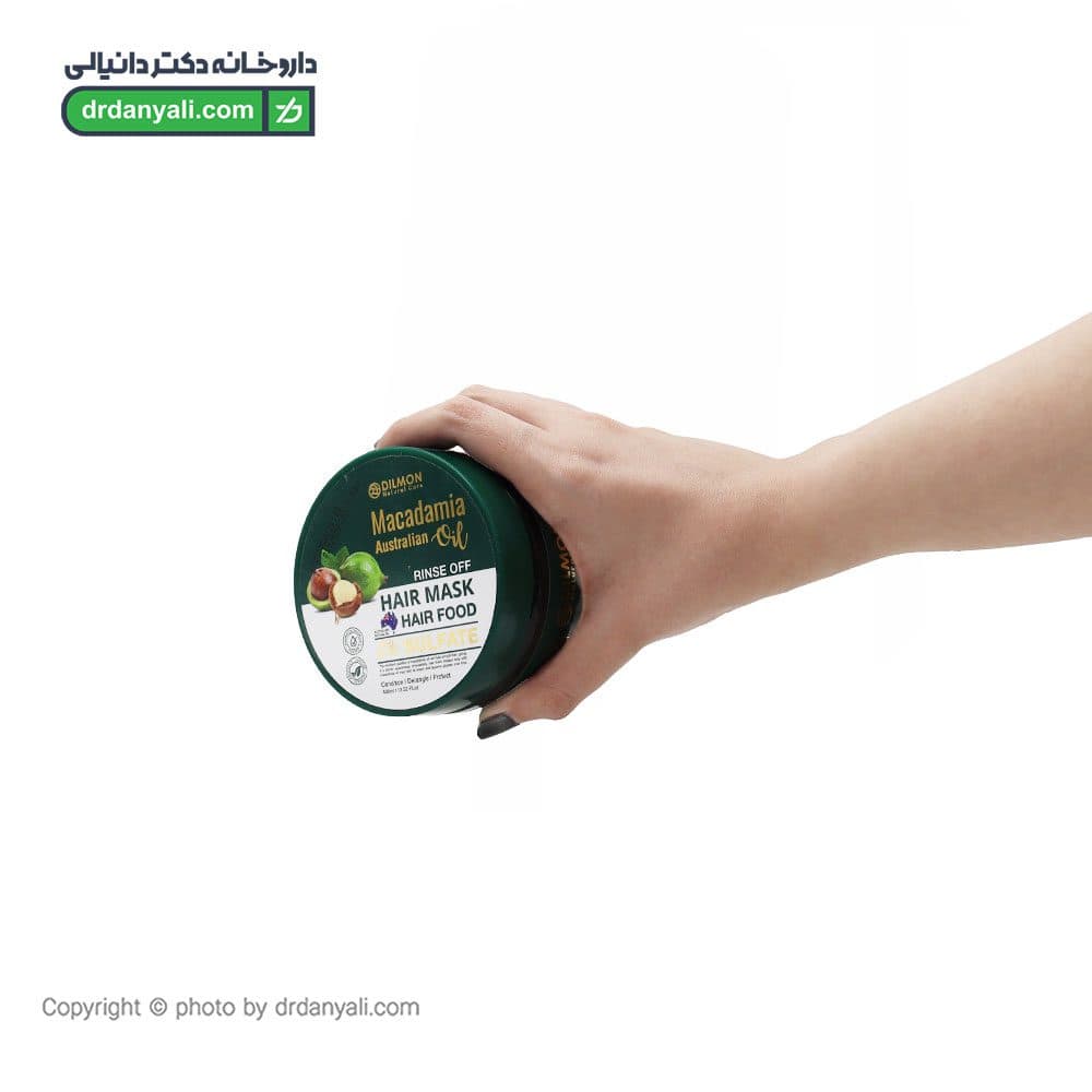 ماسک مو ماکادمیا دیلمون 400 میلی لیتر همراه با آبکشی — تصویر ۳
