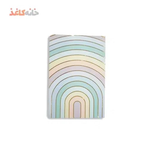 دفتر50برگ ته چسب پاستلی طلاکوب سویل طرح بازی رنگ