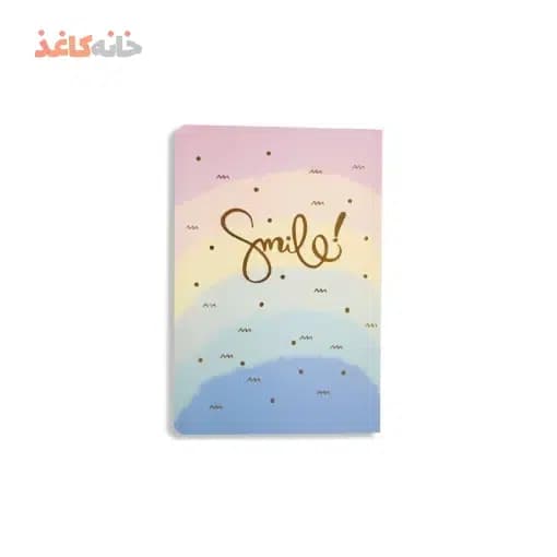 دفتر50برگ ته چسب پاستلی طلاکوب سویل طرح Smile