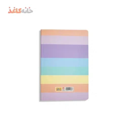 دفتر50برگ ته چسب پاستلی طلاکوب سویل طرح HAPPY — تصویر ۳