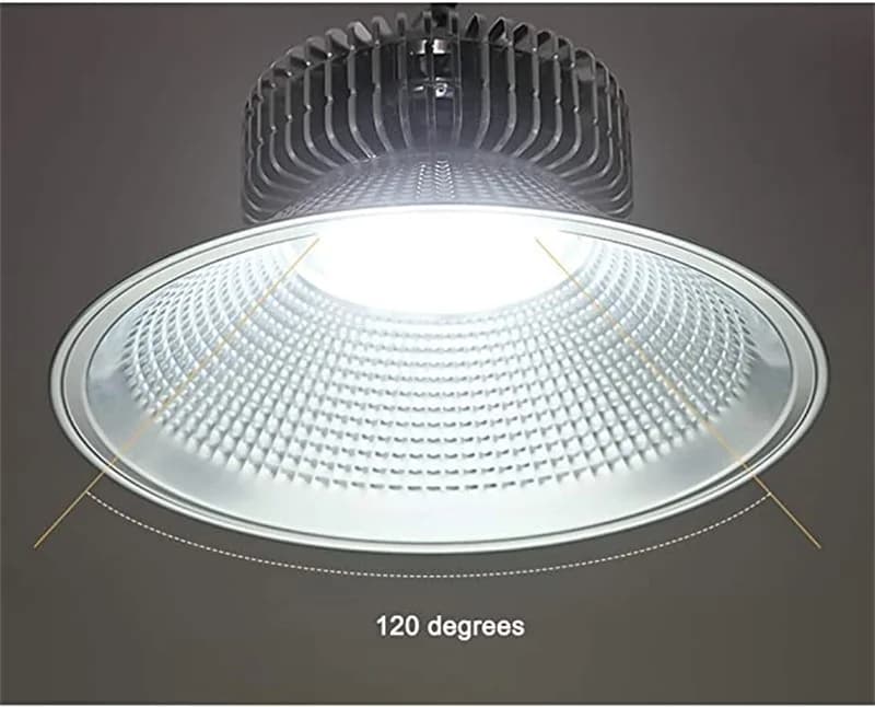 چراغ سوله ای و کارگاهی کاسه ای LED در وات های 100_150_200_300 وات الومینیوم کد6710 — تصویر ۵