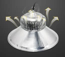 چراغ سوله ای و کارگاهی کاسه ای LED در وات های 100_150_200_300 وات الومینیوم کد6710 — تصویر ۶