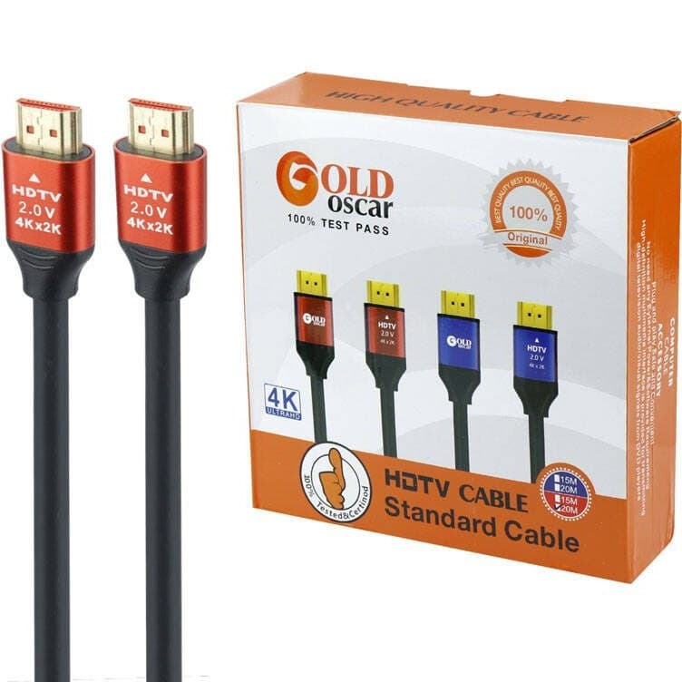 کابل HDMI برند اسکار مدل GOLD طول 10 متر