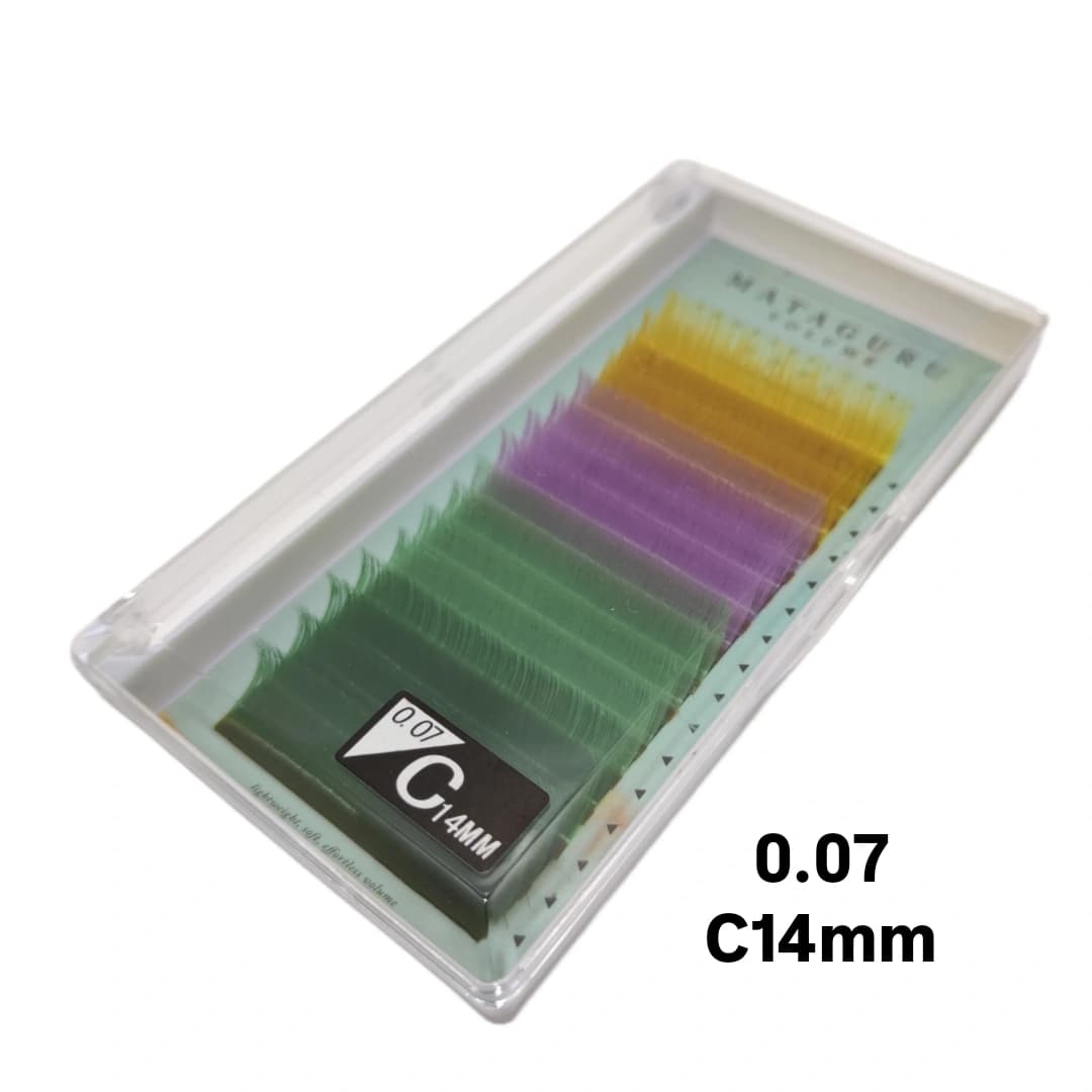 پالت مژه رنگی پرولش 0.07 PROLASH C-14mm