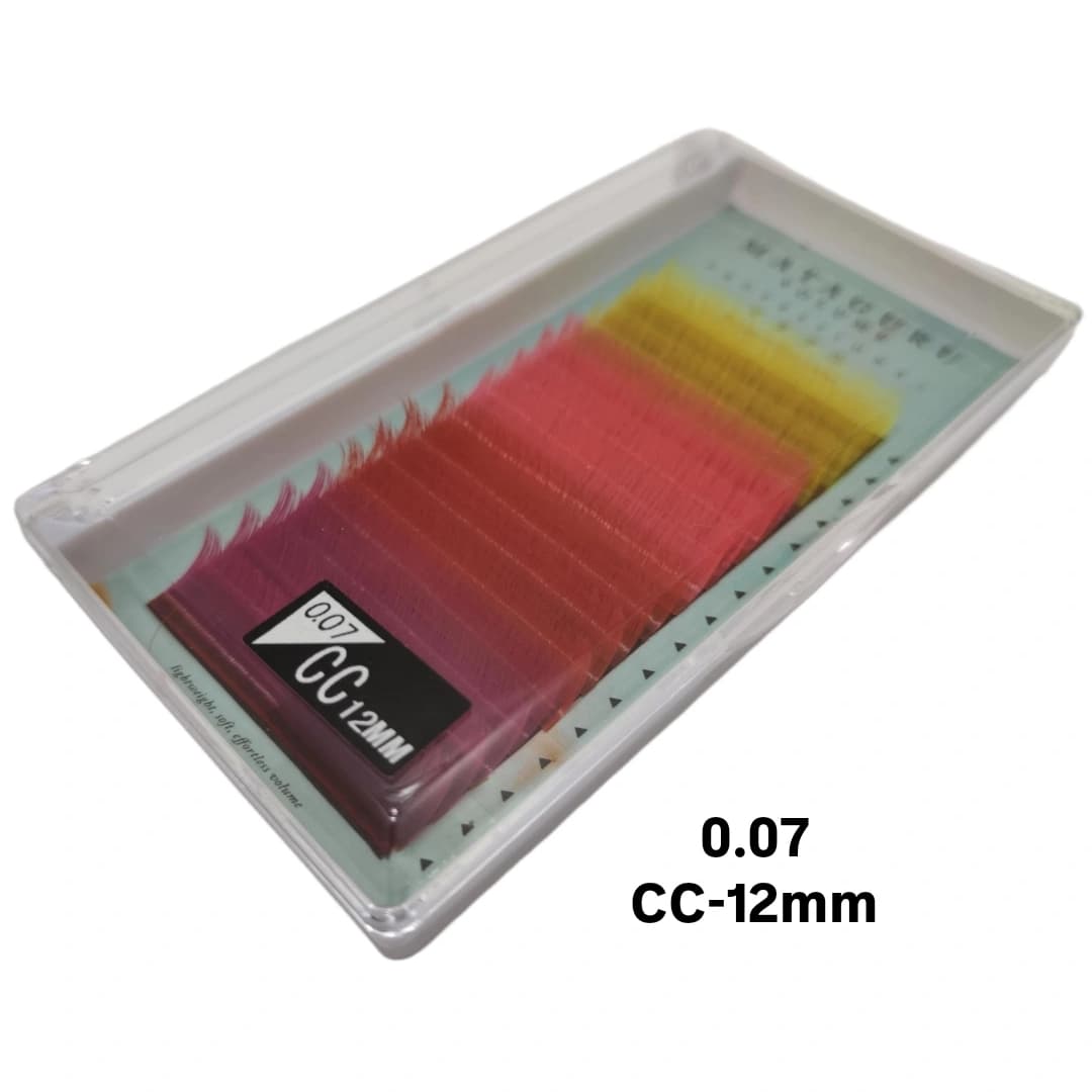 پالت مژه رنگی پرولش 0.07 PROLASH CC-12mm