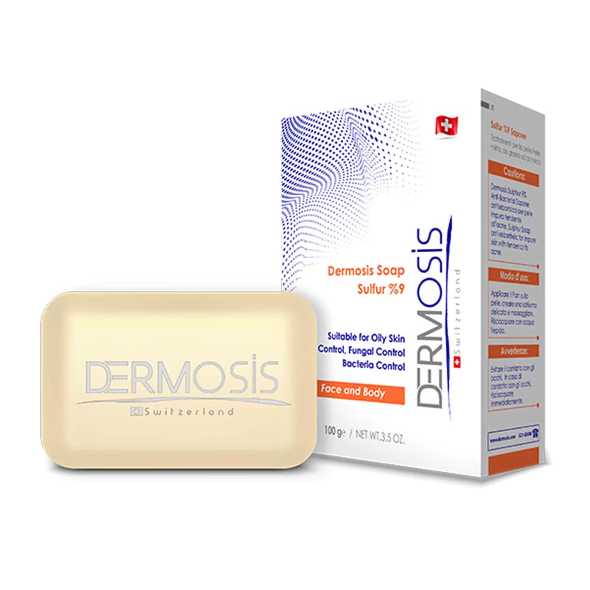 صابون گوگرد 9% درموسیس _ Dermosis Sulfur 9% Soap 100 g_درموسیس