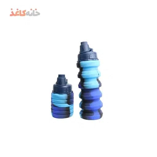 قمقمه سیلیکونی تاشو طرح سرمه ای