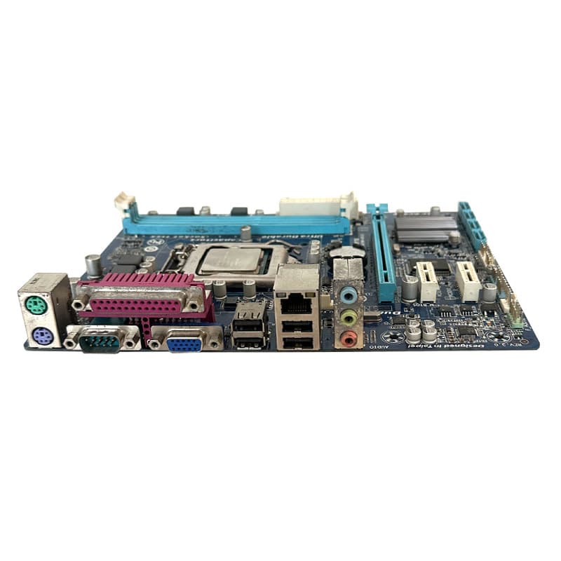 باندل مادربرد Gigabyte GA-H61M-DS2 + G2010 استوک — تصویر ۲