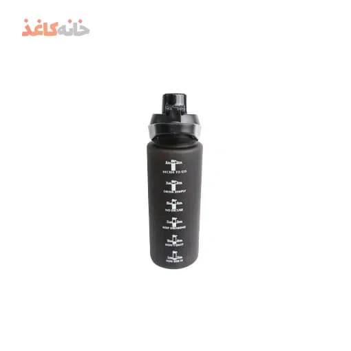 قمقمه اسپرت نی دار کد 8010 طرح مشکی — تصویر ۲