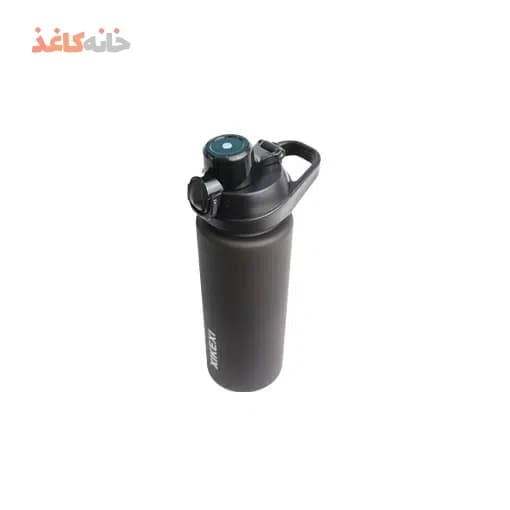قمقمه اسپرت نی دار کد 8010 طرح مشکی — تصویر ۴