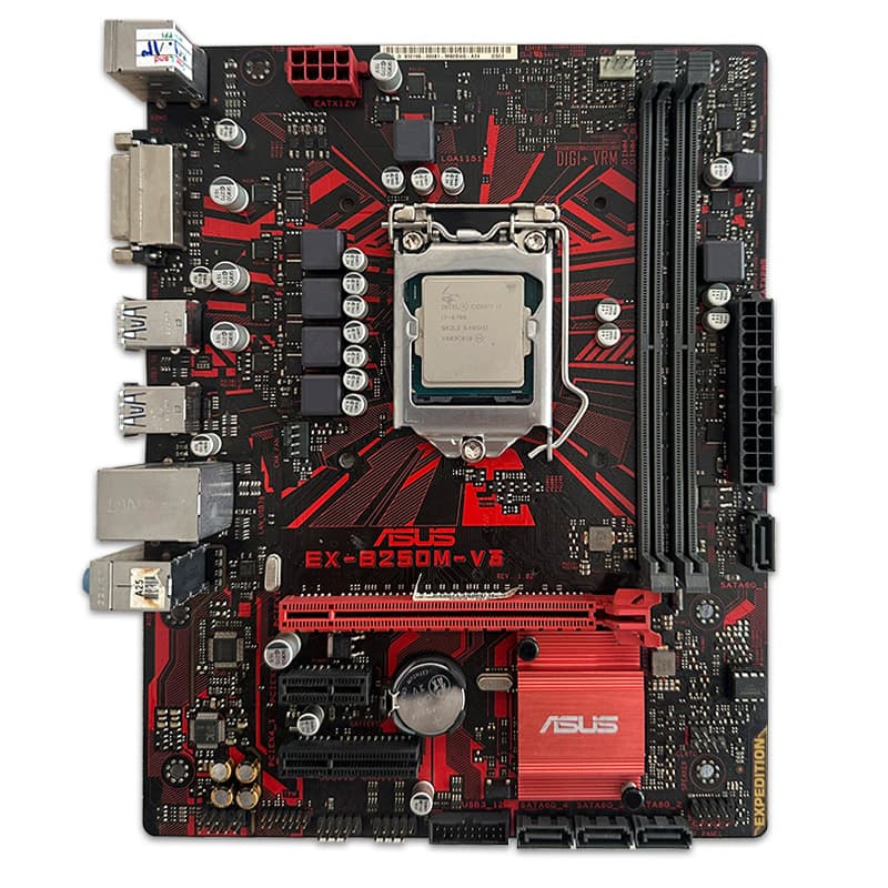باندل مادربرد ASUS EX-B250M-V3 + i7 6700 *استوک در حد نو