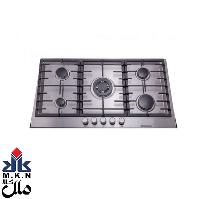 اجاق گاز صفحه ای استیل گازی روبینا 5شعله مدل 860 پولپز وسط