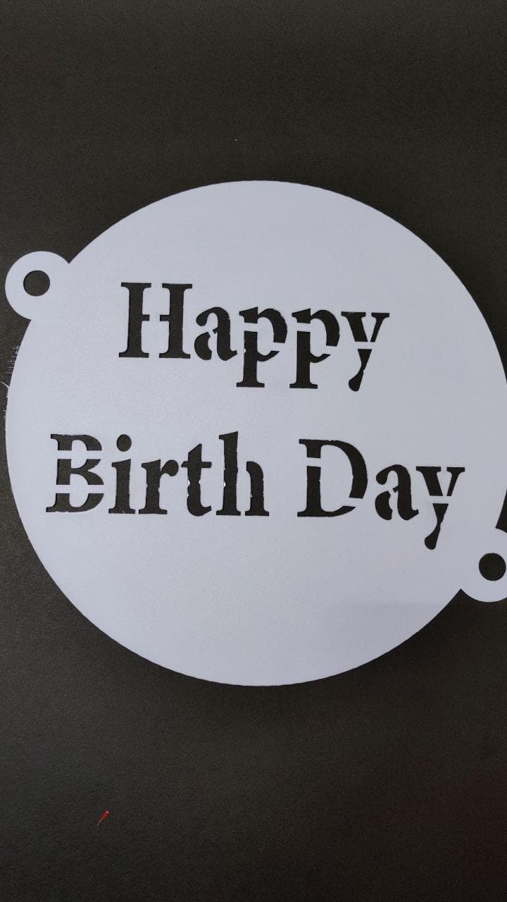 شابلون روی کیک HAPPY BIRTH DAY