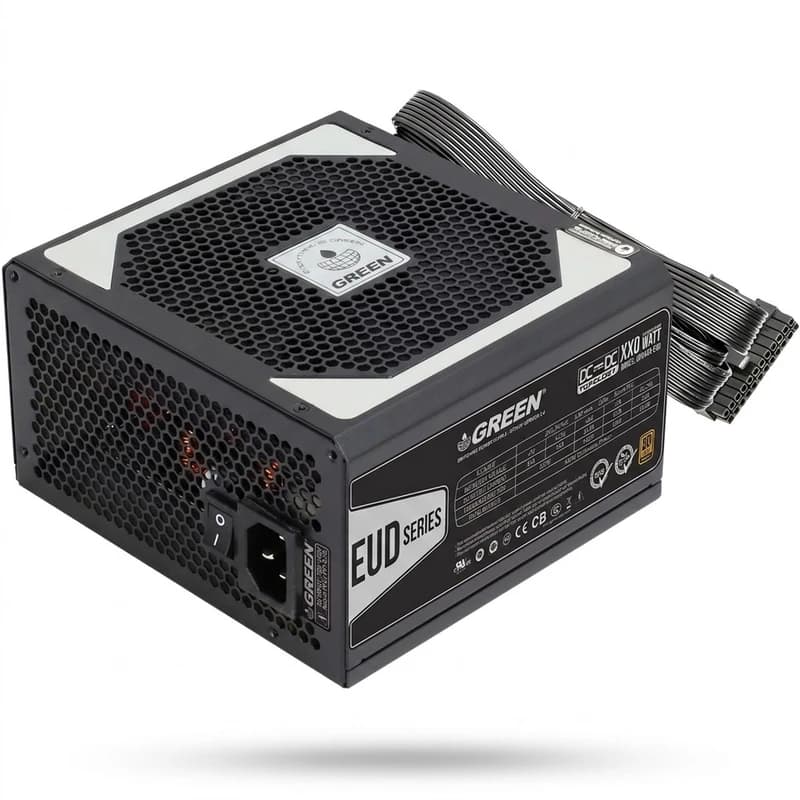 منبع تغذیه کامپیوتر گرین مدل GP480A-EUD 80 Plus Bronze توان 480 وات — تصویر ۶