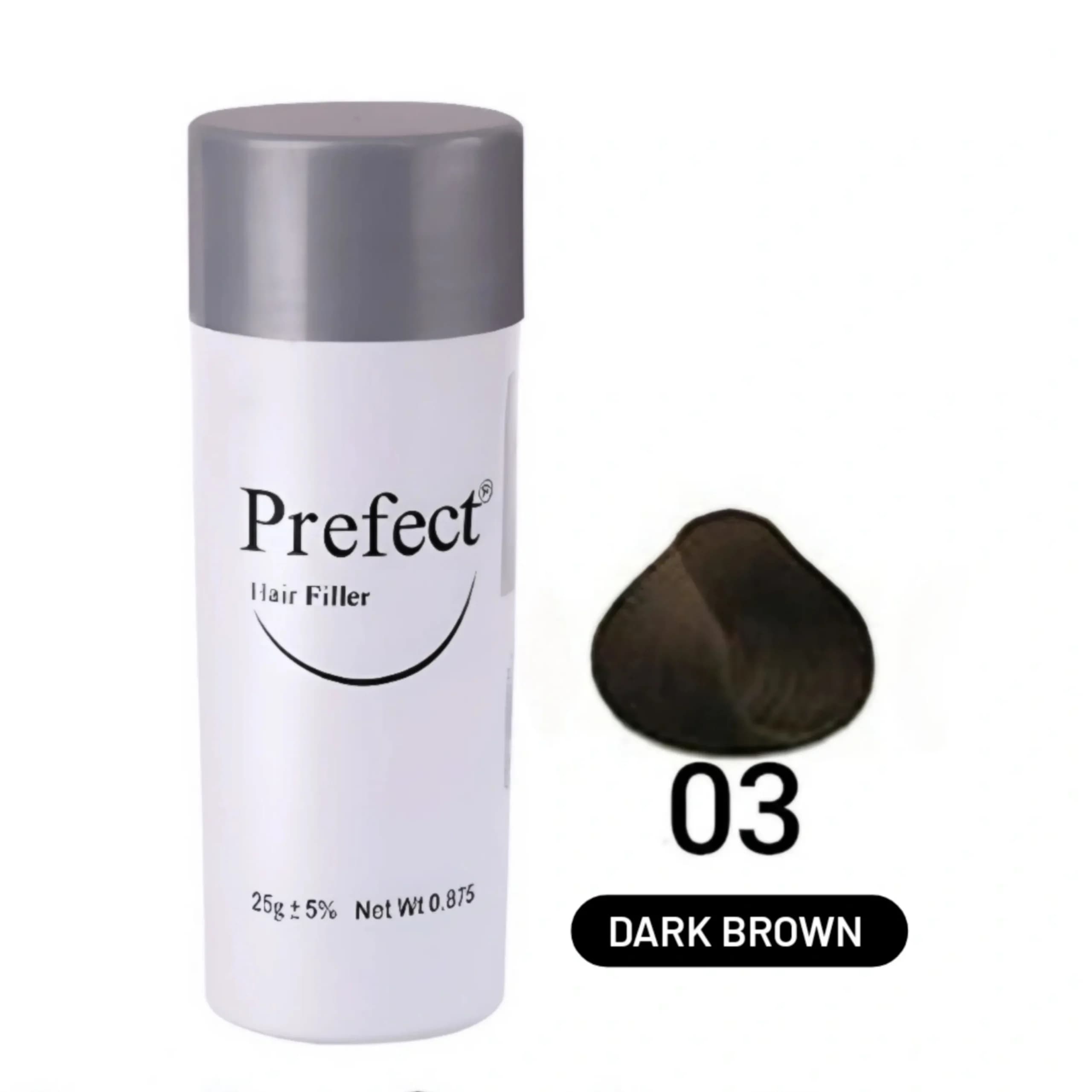 پودر پر پشت کننده مو پرفکت شماره PREFECT DARK BROWN 03 — تصویر ۲