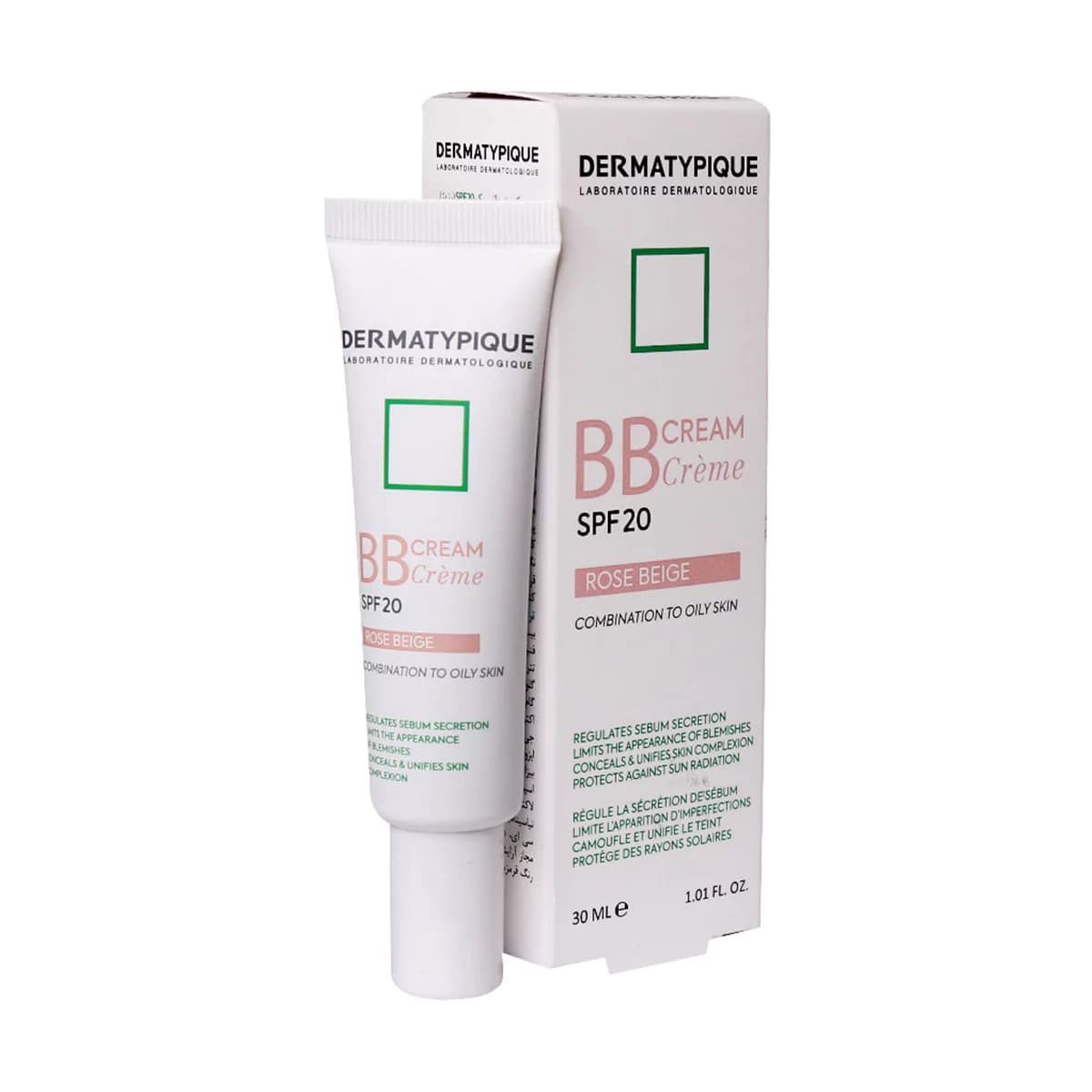 بی بی کرم SPF20 درماتیپیک مناسب پوست چرب و مختلط ـ Dermatypique BB Cream Spf 20 For Combination To Oily Skin 30 ml ـ درماتیپیک