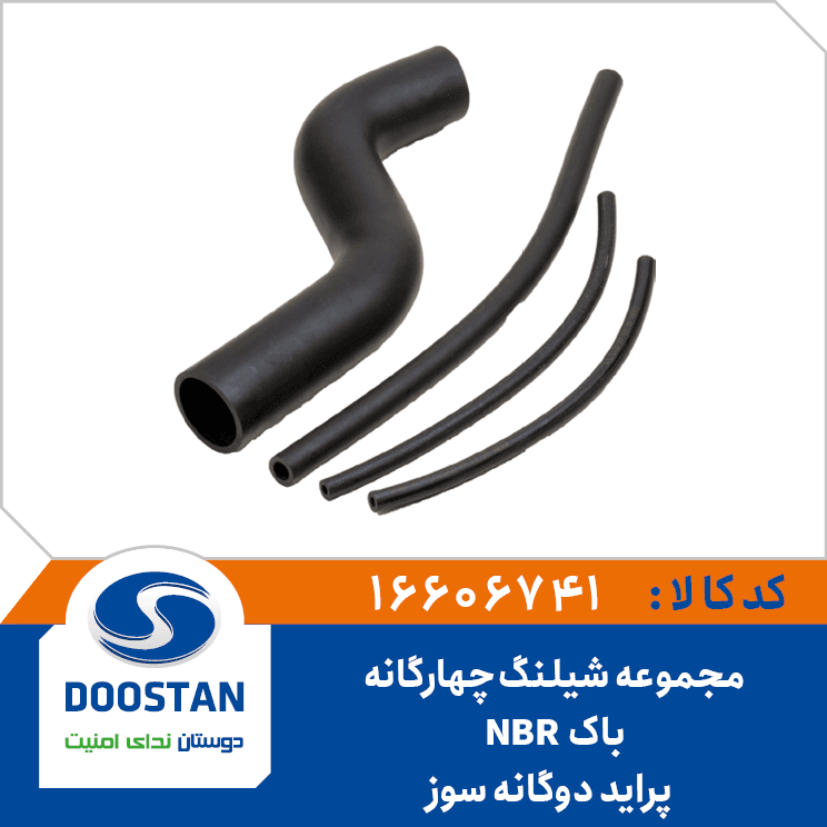مجموعه شیلنگ چهارگانه باک پراید دوگانه سوز NBR 16606741 – دوستان