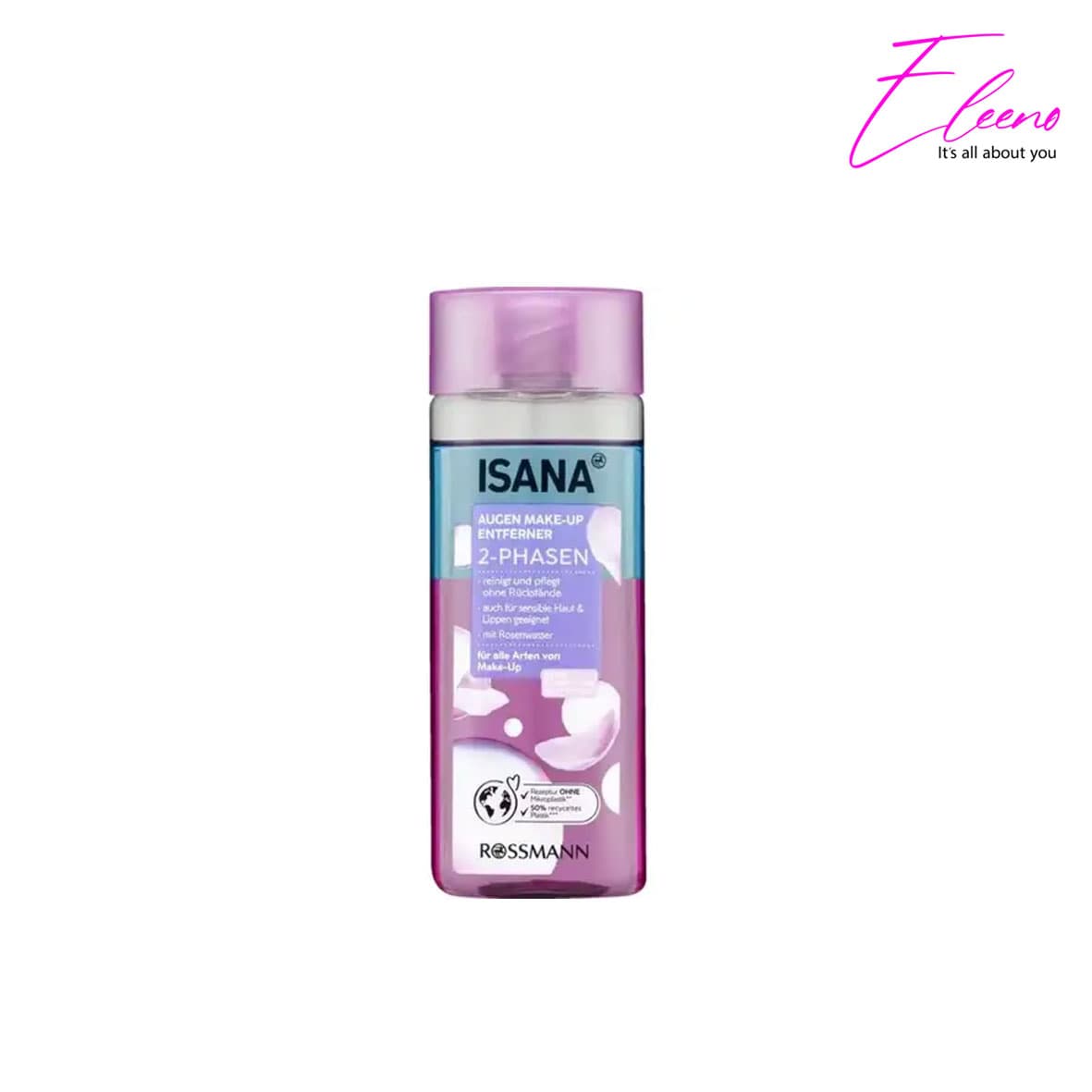 پاک کننده آرایش دور چشم دو فاز ایسانا Isana