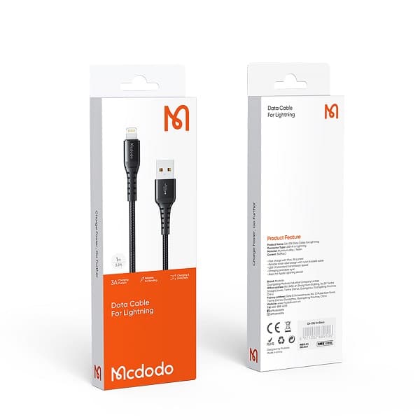 کابل تبدیل USB به لایتنینگ مک دودو مدل CA-2261 طول 1 متر اصلی
