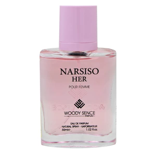 عطر جیبی زنانه وودی سنس مدل NARSISO HER حجم 30 میلی لیتر — تصویر ۲