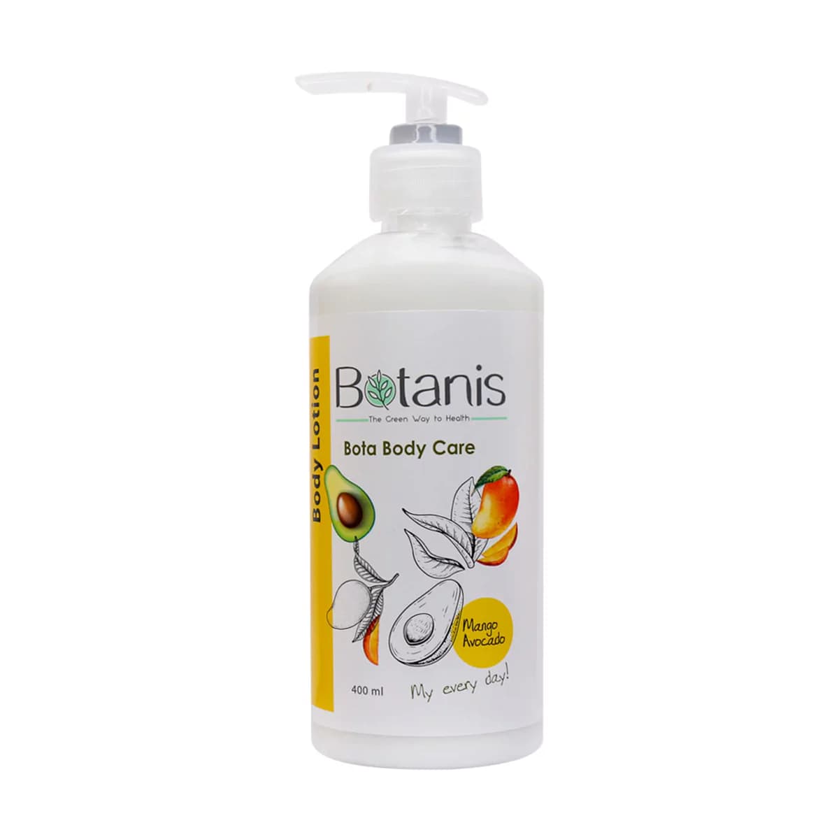 لوسیون بدن انبه و آووکادو بوتانیس 400 میلی لیتر ـ Botanis Mango And Avocado Body Lotion ـ بوتانیس