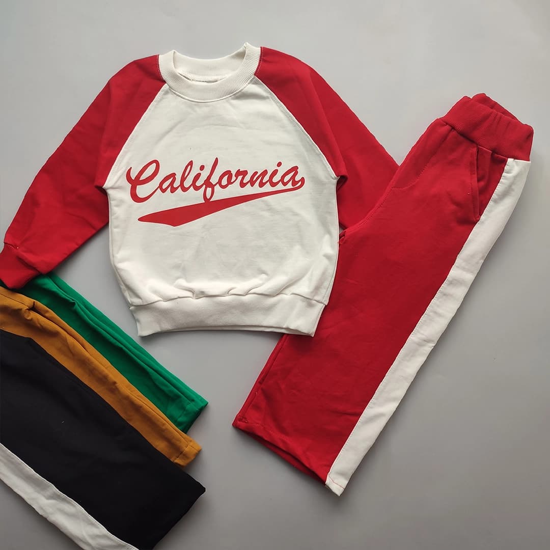 بلوز شلوار کارگو پسرانه دخترانه California — تصویر ۲