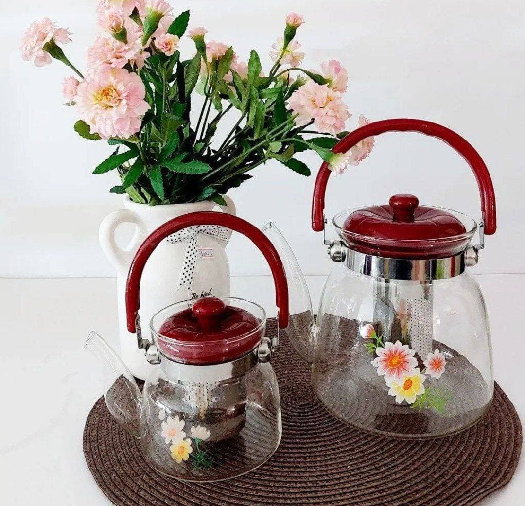 کتری پیرکس گلدار — تصویر ۳