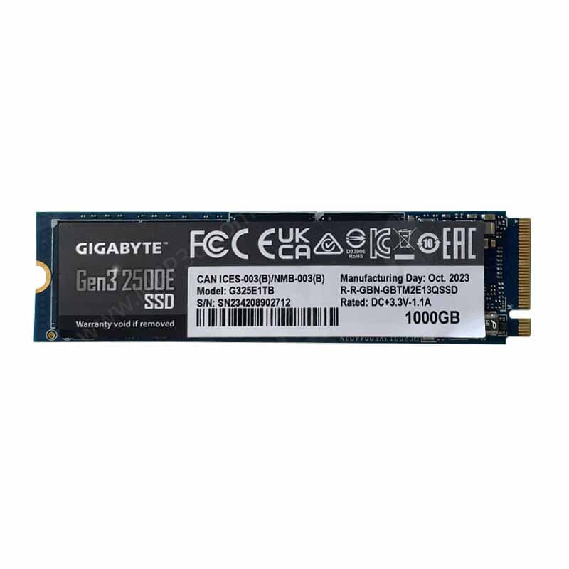 اس اس دی گیگابایت GIGABYTE M.2 Gen3 1TB NVME استوک با گارانتی تا 1405/10 — تصویر ۲