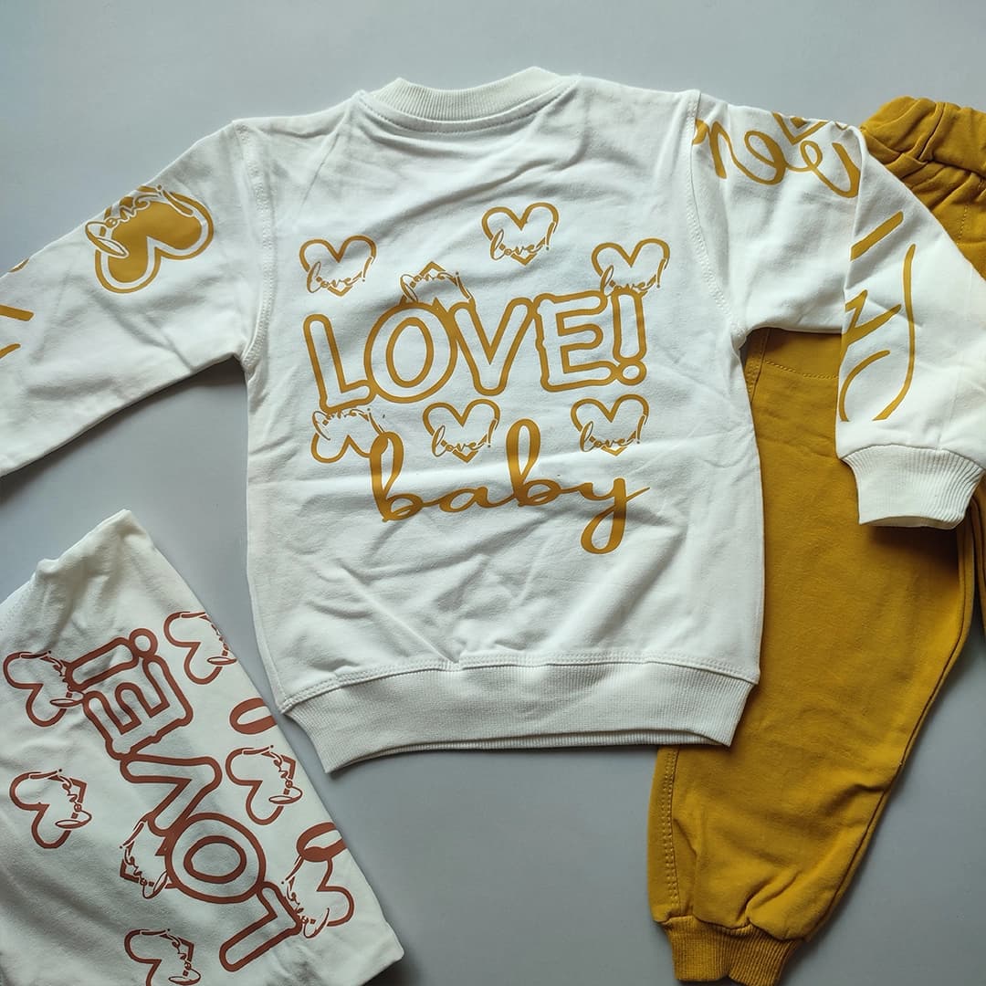 بلوز شلوار دخترانه مدل love baby — تصویر ۸